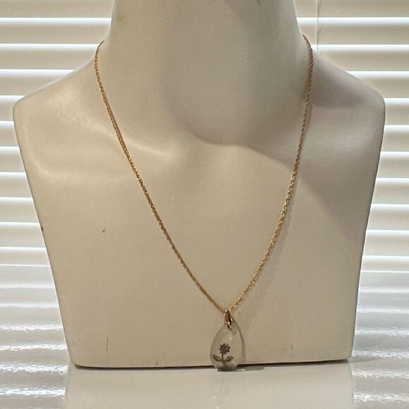 Bundle 3 for $15 | Gold Tone Necklace | Gold Flower Pendant - Picture 5 of 13